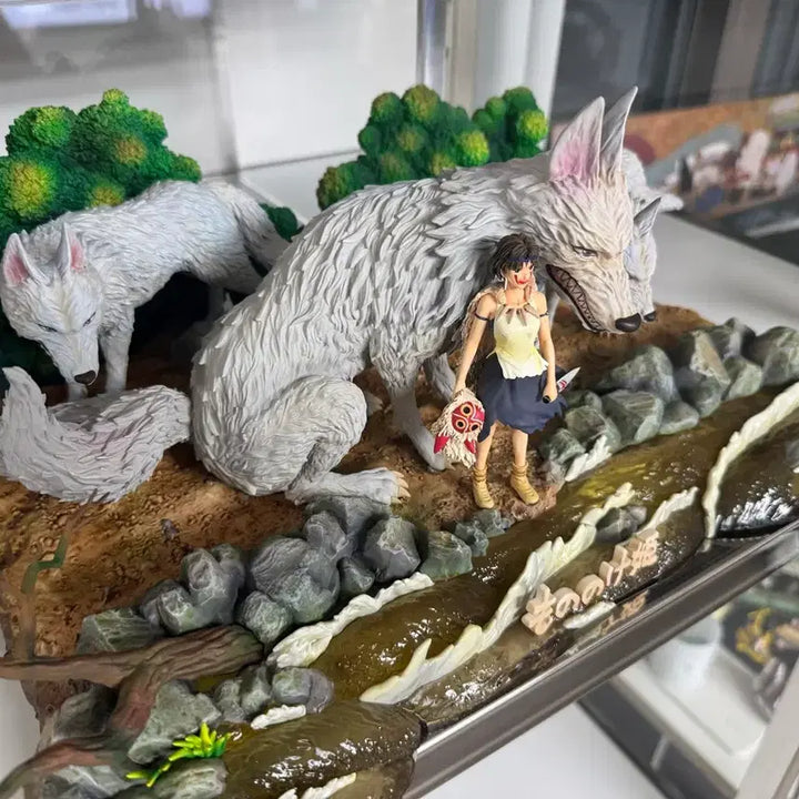 [BUNJANG] OPM Princess Mononoke Resin Figurine / Opm 모노노케 히매 원령공주 레진 피규어