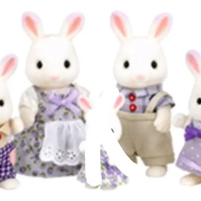 [BUNJANG] Sylvanian Families Lavender Rabbit Family (Excluding Baby) / 실바니안 라벤더토끼 가족 아기제외