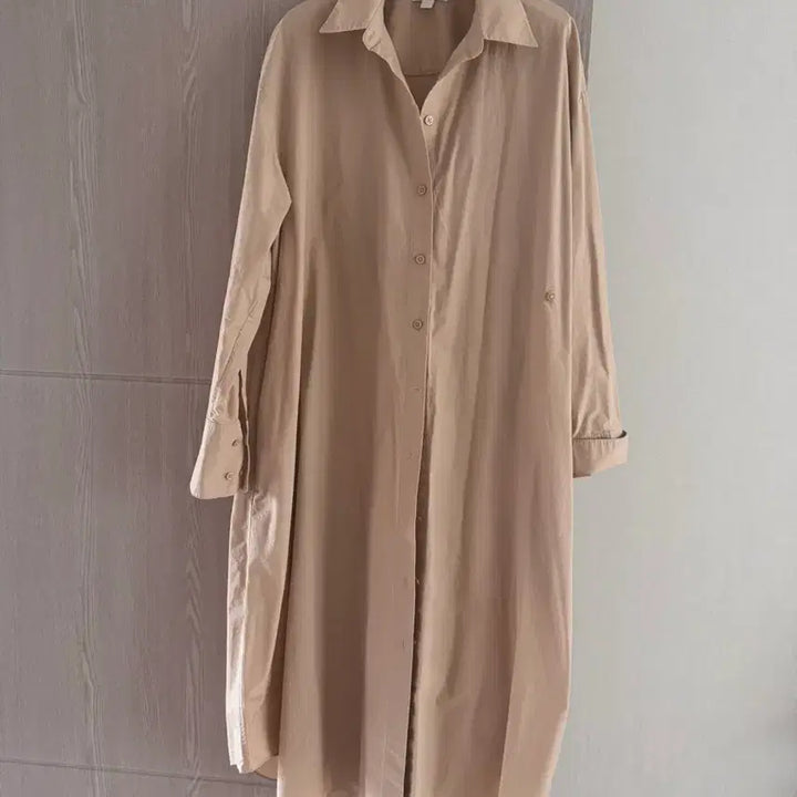 [SOLD OUT] COS 코스 코튼 셔츠 원피스 베이지 EUR 40