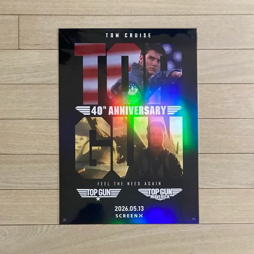 [BUNJANG] Top Gun: Maverick 40th Anniversary Combo Hologram Poster / [탑건/탑건: 매버릭] 윙맨/40주년 기념 콤보 포스터