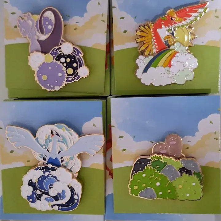 [SOLD OUT] 이삭토스트 포켓몬 뱃지 시크릿 3종(루기아, 뮤츠, 칠색조)+닥트리오
