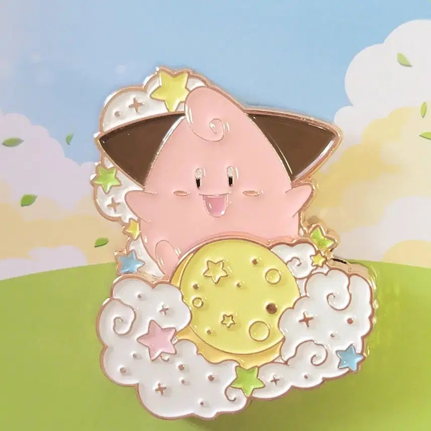 [BUNJANG] Pokemon x Isaac Toast Collaboration Badge Set / 이삭x포켓몬30주년 기념 메탈뱃지 뱃지 <뮤, 삐 판매> 쇼핑백 무료증정