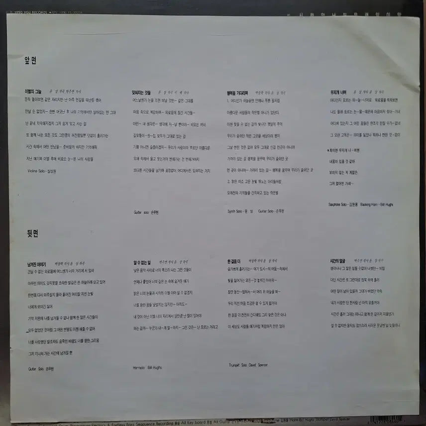 [BUNJANG] Yoon Sang 1st Album LP / 윤상 1집 LP