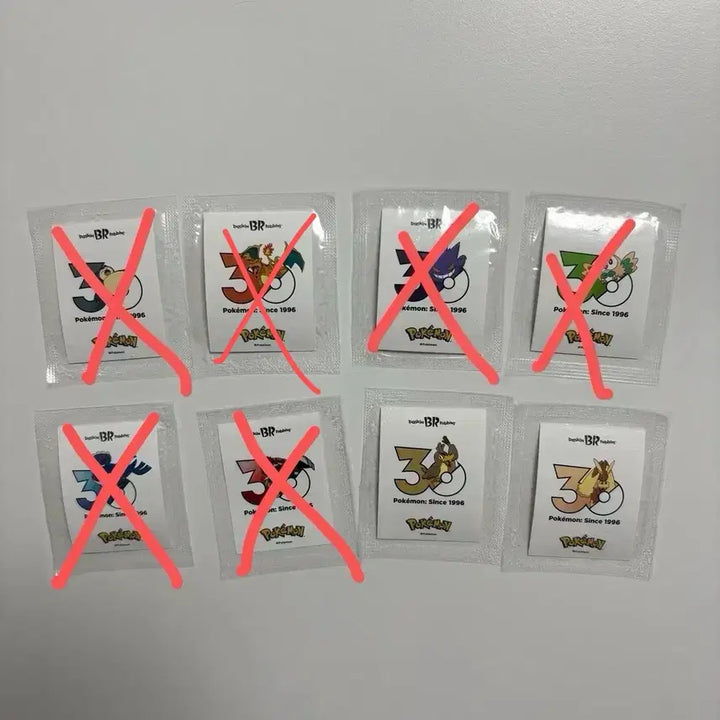 [BUNJANG] Baskin Robbins Pokemon Ddibusil Stickers / 베스킨라빈스 포켓몬 띠부실 파오리 이어롭