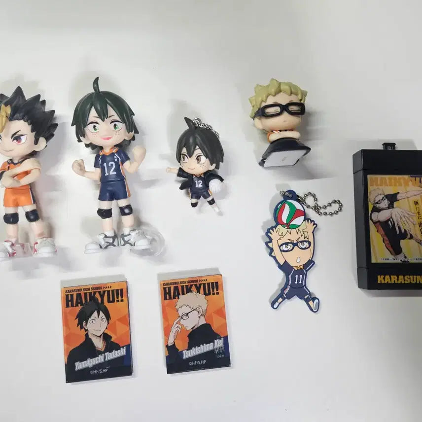 [BUNJANG] Haikyuu!! Nishinoya, Tsukishima, Yamaguchi Figure &amp; Goods Bundle / 하이큐 니시노야 츠키시마 야마구치 팔버스 피규어 오네무탄 10주년 티켓