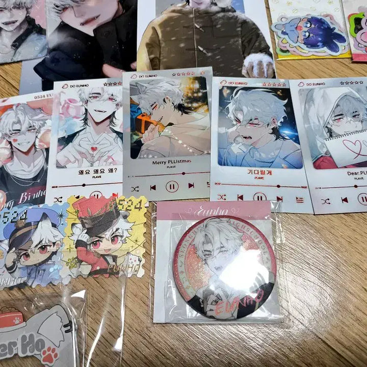 [BUNJANG] PLAVE Eunho Acrylic Stand, Badge, Photocard Bundle (Tempestad Fan Goods) / 플레이브 비공굿 비공식 tempestad님 은호 아크릴 스탠드 뱃지 포카