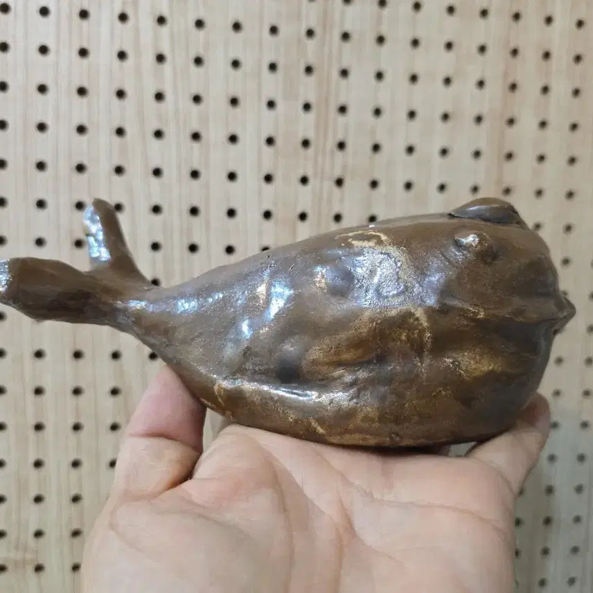 [BUNJANG] Antique Iron Celadon Whale Ink Stone / 골동품 철채 고래연적