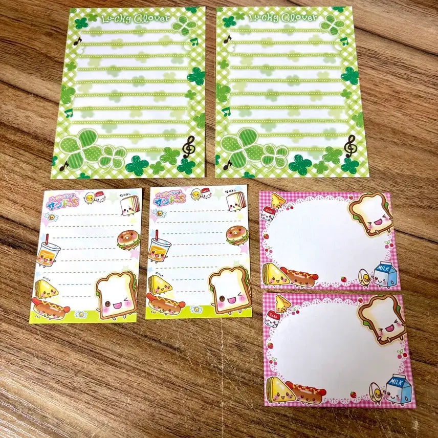 [BUNJANG] Heisei Lotte Pie Nattto-chan Kitty Memo Pad Sheets / 일본 메모지 소분 헤이세이 롯데 파이 낫토짱 키티 메모