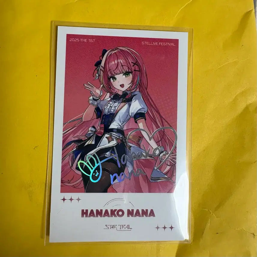 [BUNJANG] Stellive Hanako Signed Cheki Special / 스텔라이브 하나코 나나 싸인 체키 스페셜