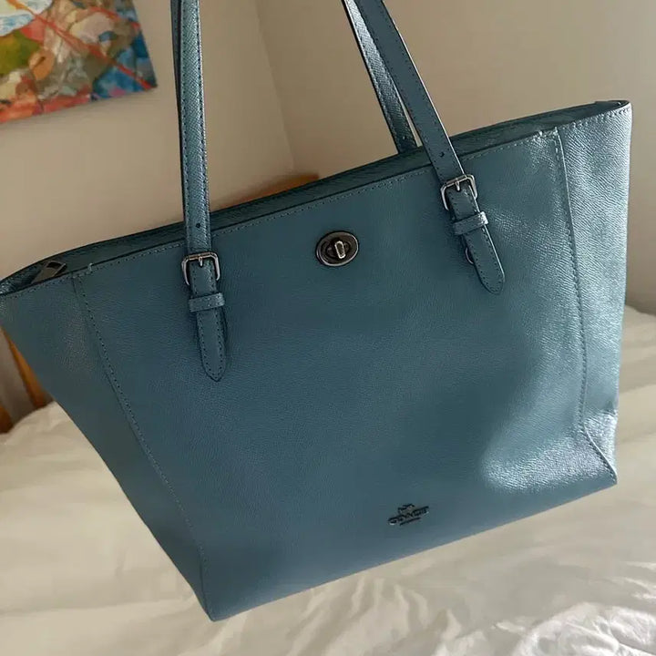 [BUNJANG] Coach Crossgrain Leather Laptop Tote Bag / (6/21까지만)코치 가방