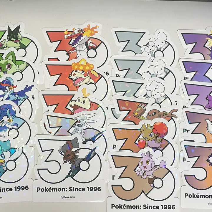 [BUNJANG] Pokemon 30th Anniversary Sticker Set / 포켓몬 30주년 스티커 세트 라인 판매합니다