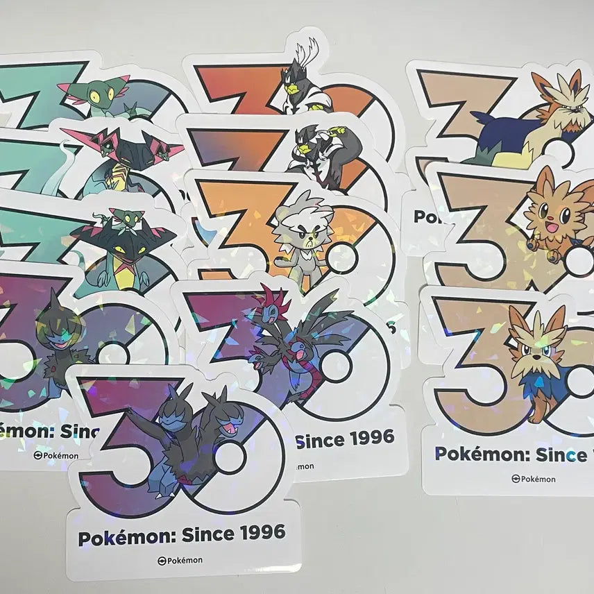 [BUNJANG] Pokemon 30th Anniversary Sticker Set / 포켓몬 30주년 스티커 세트 라인 판매합니다