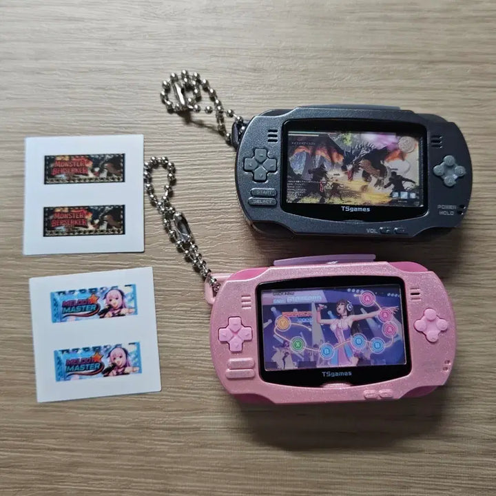[BUNJANG] Recording Game Machine Gacha Pink, Black Bundle Set / (일괄) 게임기 녹음 가챠 핑크, 블랙