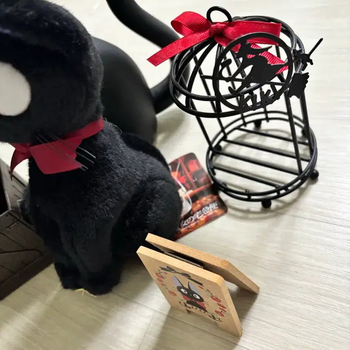 [BUNJANG] Ghibli Jiji Birdcage Plush / 지브리 지지 인형 키키새장