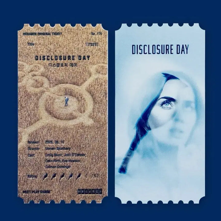 [BUNJANG] Disclosure Day Dolby Poster &amp; Original Ticket Bundle / [디스클로저 데이] {2종일괄} 돌비 포스터, 오리지널 티켓