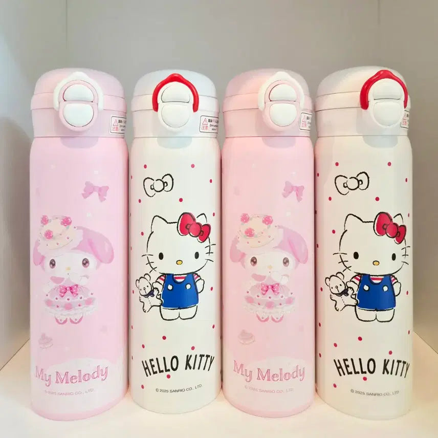[BUNJANG] Hello Kitty &amp; My Melody 500ml Stainless Steel Tumbler / 헬로키티 캐릭터 500ml 텀블러 새상품