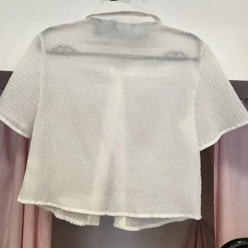 [BUNJANG] The Daygirls Cropped Shirt White / 크롭 셔츠 화이트(더데이걸즈)
