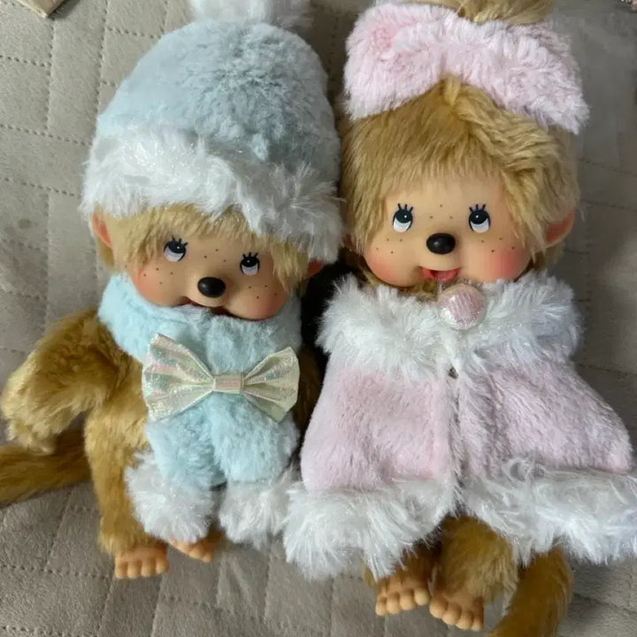 [BUNJANG] Monchhichi Winter Snow Couple Set (No Tag) / 몬치치 윈터 스노우 커플 세트 택없음