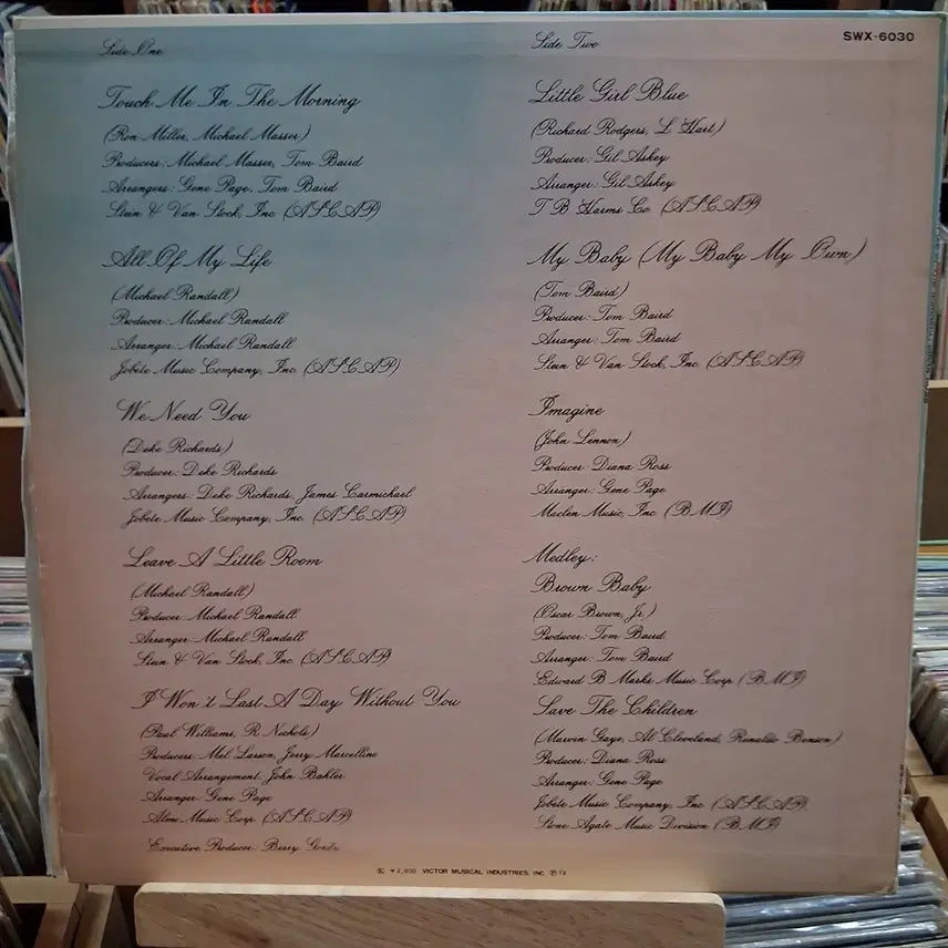 [BUNJANG] Diana Ross Touch Me in the Morning LP Vinyl Record / 가창력 의 여왕 다이애나 로스 LP 할인
