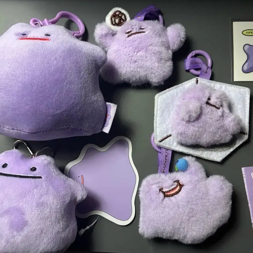 [BUNJANG] Squishy Ditto Gacha Plush Toy Bundle Set / 말랑말랑 메타몽 가챠 인형 띠부씰 일괄