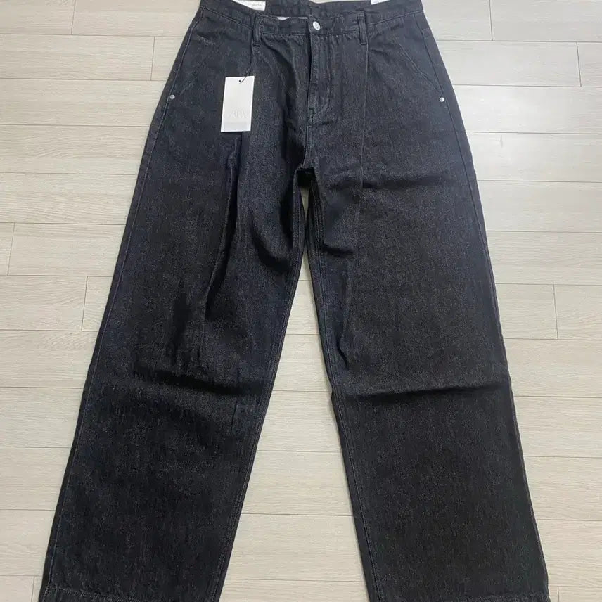 [BUNJANG] ZARA Pleated Wide Pants / 자라 ZARA 플리츠 와이드 팬츠 42(32) 새상품