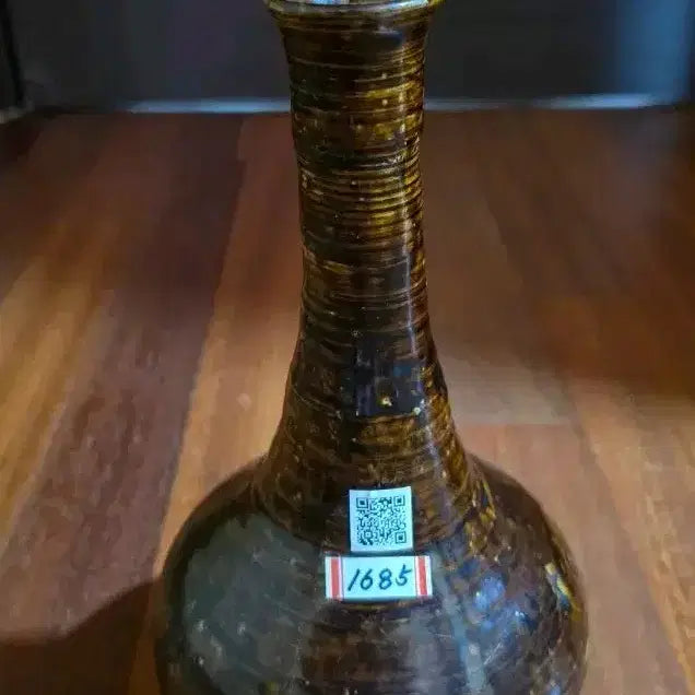[BUNJANG] Joseon Dynasty Stone-Glazed Wine Bottle / 석간주주병 (조선시대)