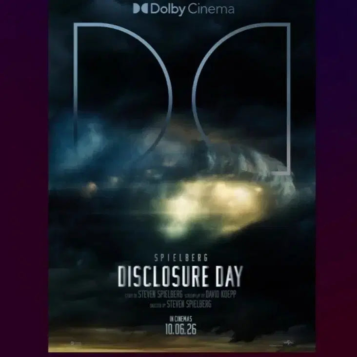 [BUNJANG] Disclosure Day Dolby Poster / 디스클로저 데이 돌비 포스터 판매