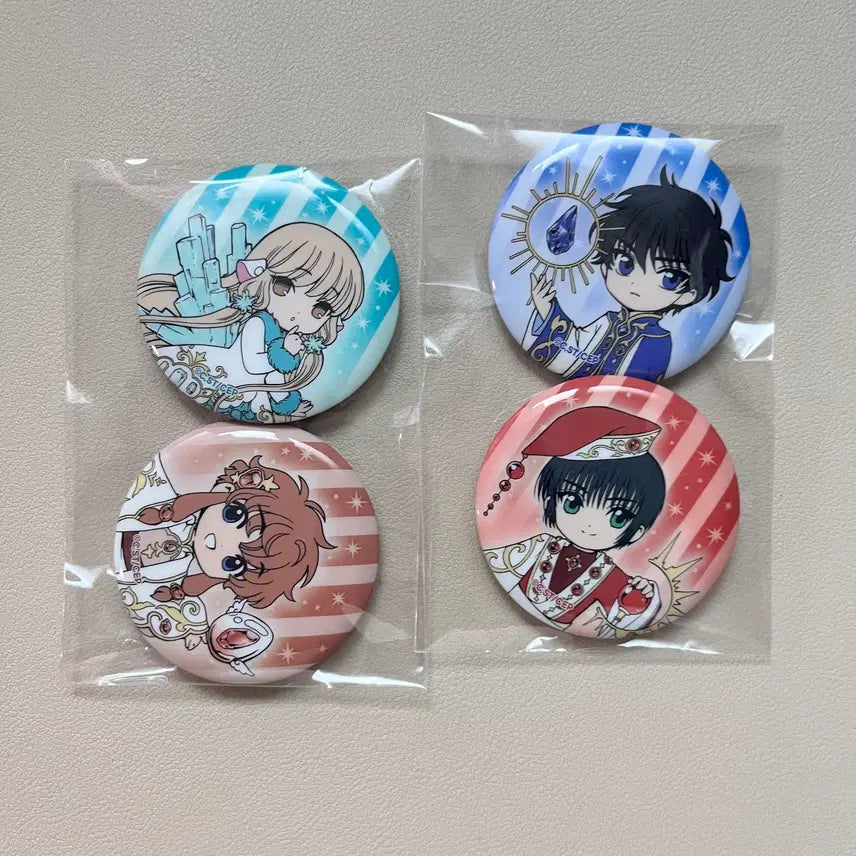 [BUNJANG] CLAMP Art Exhibition Special Edition Badge Set / CLAMP 클램프전 구매특전 뱃지 쵸비츠/엔젤릭레이어/카무이/스바루 일괄