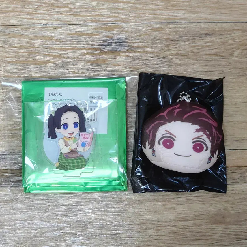 [BUNJANG] Demon Slayer Tanjiro &amp; Aoi Handmade Club Acrylic Figure &amp; Manju Bundle Set / 귀멸의 칼날 탄지로+아오이 핸드메이드 클럽 아크릴 피규어 만쥬 일괄