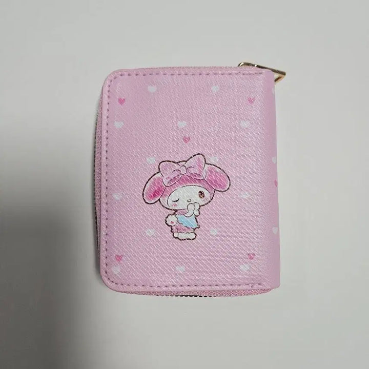 [BUNJANG] Sanrio My Melody Zipper Coin Purse Card Holder / 산리오 마이멜로디 지퍼도리 동전지갑 카드지갑