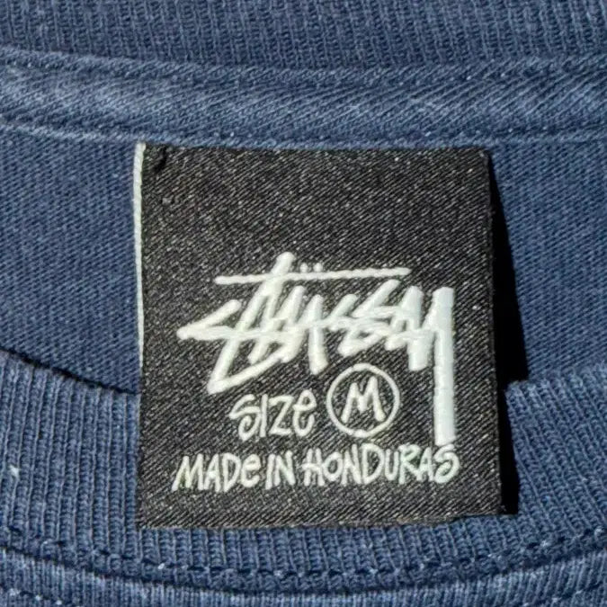 [BUNJANG] Stussy Refracted Logo T-Shirt Navy M / 스투시 리프랙티드 티셔츠 네이비 M사이즈