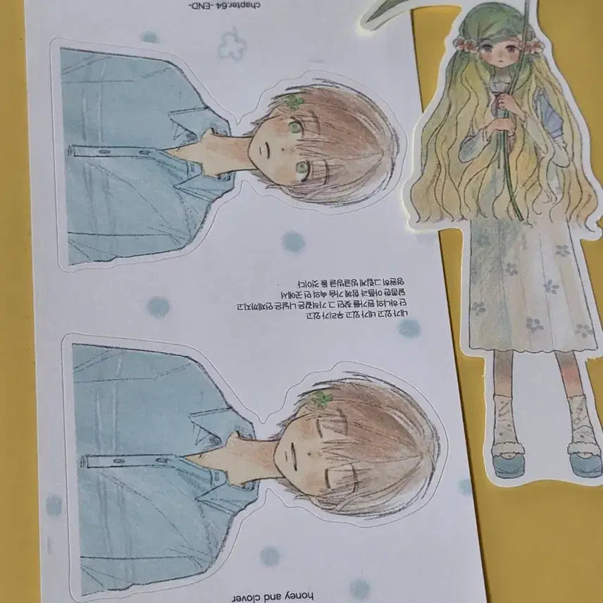 [BUNJANG] Popo-nim Honey &amp; Clover Sticker Set / 포포님 허니와 클로버 스티커
