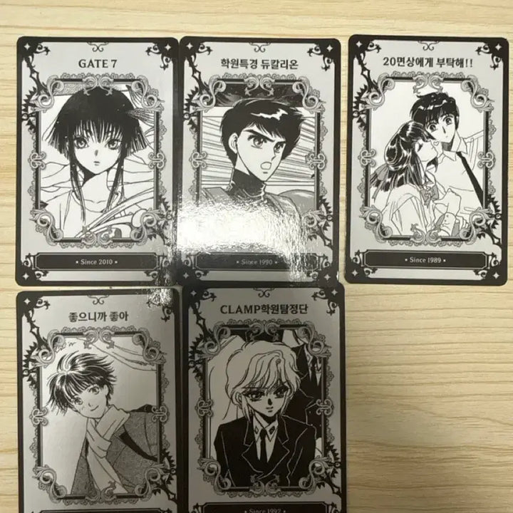 [BUNJANG] CLAMP Exhibition Random Profile Cards Bundle Set (5 Types) / 클램프전 랜덤 프로필 카드 5종 일괄