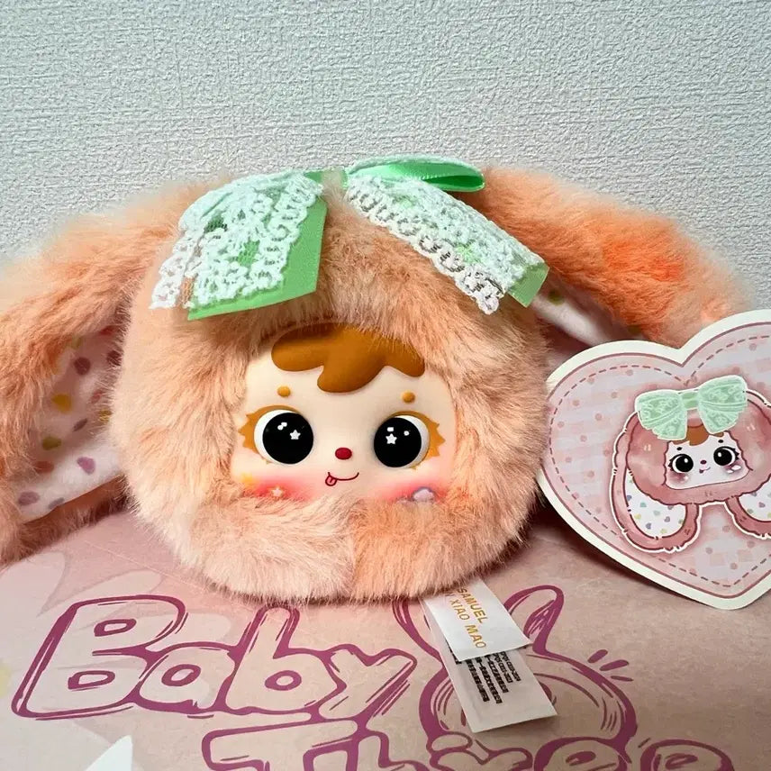 [BUNJANG] BabyThree Samuel Candy Heart Bunny Two-Eye Doll Keychain / 베이비쓰리 사무엘 캔디 하트 버니 투눈 인형 키링