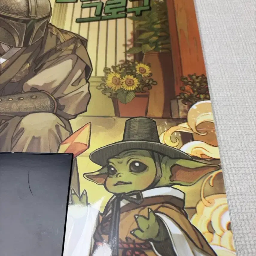 [BUNJANG] Star Wars The Mandalorian Poster &amp; Stickers Set / 스타워즈 만달로리안 포스터 +스티커