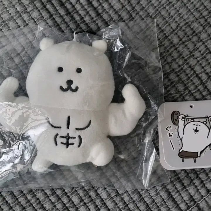 [BUNJANG] Nongdamgom Muscle Mascot Plush (Health Bear) / 농담곰 근육 마스코트 인형(헬스곰)