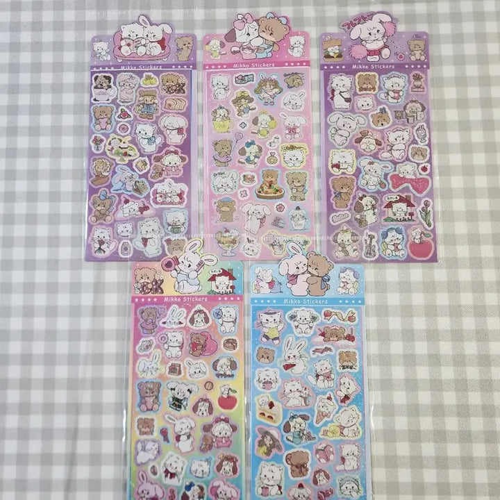 [BUNJANG] Miko Characters Sticker 5-Type Set / 미코 캐릭터즈 스티커 5종 세트