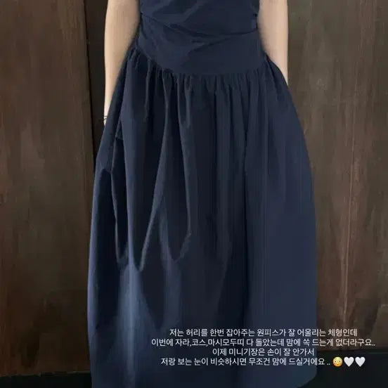 [BUNJANG] Toes Daphe Dress Navy Dress / 토우즈 Toes Daphe dressa 다프네 원피스 네이비 새상품