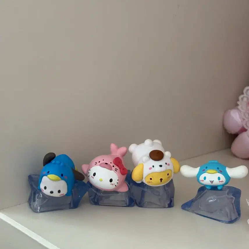 [BUNJANG] Sanrio Ice Penguin Gacha Figure Full Set Kitty Pochacco Pompompurin / 산리오 빙하 펭귄 피규어 가챠 풀세트 키티 포차코 폼푸