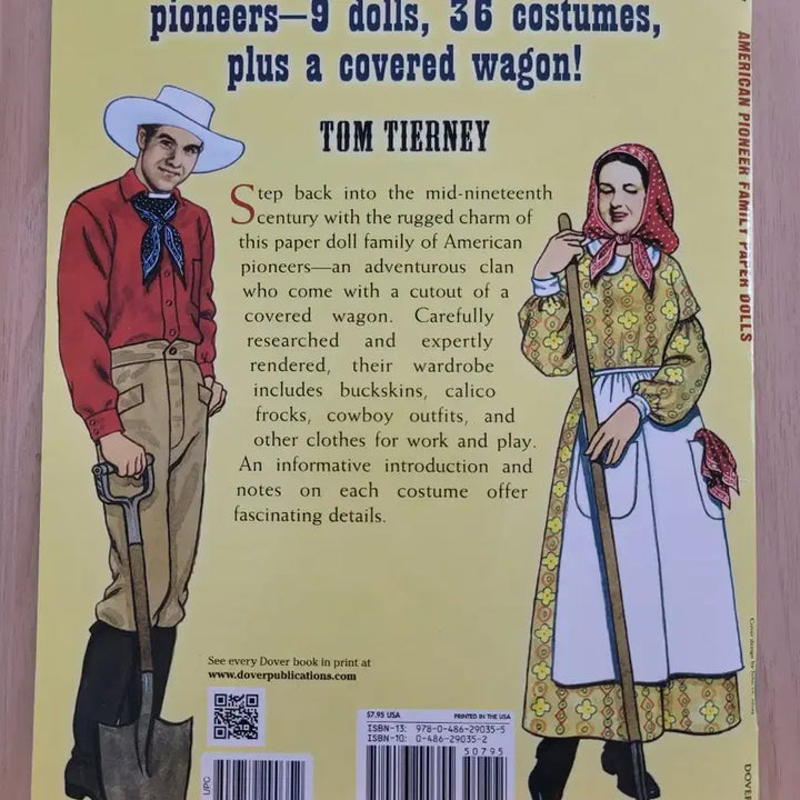 [BUNJANG] Tom Tierney Paper Doll American Pioneer Family Set / 종이 인형 paper doll 미국 개척자 가족