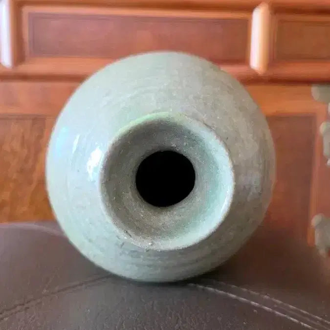 [BUNJANG] Korean Celadon Wide-Mouthed Bottle (Early Joseon/Late Goryeo) / 광구병 (조선초기, 고려시대 후기)