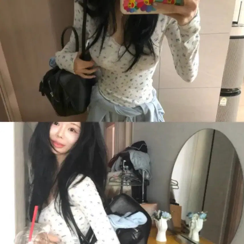 [BUNJANG] Flower Lace Inner Tee / 플라워 레이스 이너티 가격내림x