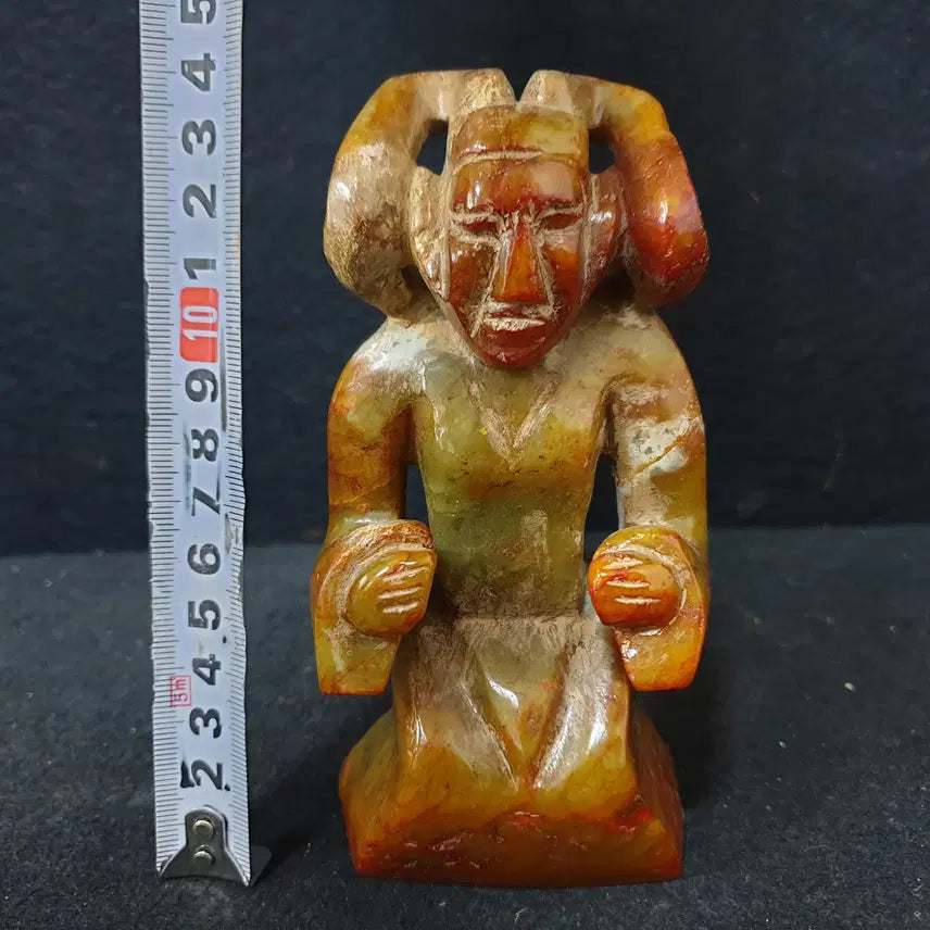 [BUNJANG] Antique Celadon Porcelain Court Lady Statue / (수원만물)출토 화전옥 궁녀상