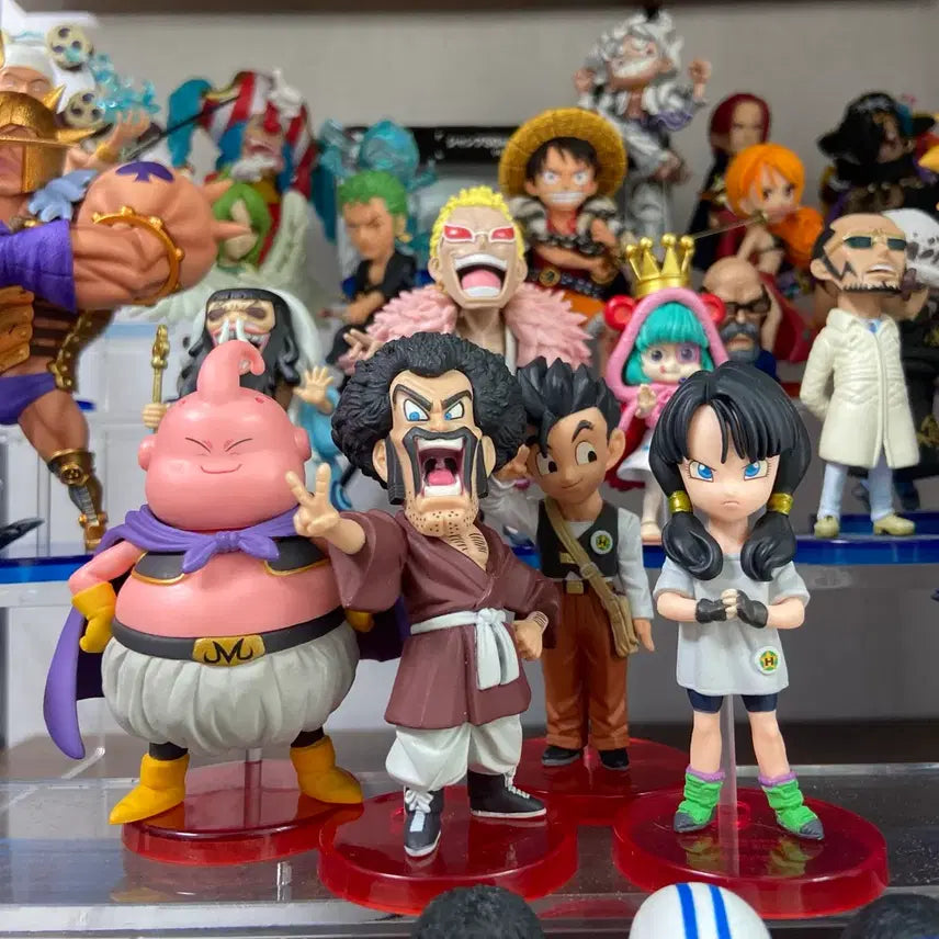 [BUNJANG] Dragon Ball World Collectable Figure Majin Buu &amp; Mr. Satan &amp; Gohan &amp; Videl / 드래곤볼 월콜 [마인부우&amp;사탄&amp;오반&amp;비델] 월드 콜렉터블 피규어