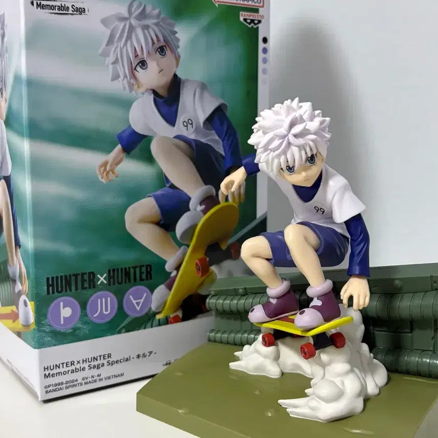 [BUNJANG] Hunter x Hunter Killua Banpresto Memorable Skateboard Figure / 헌터헌터 키르아 반프레스토 메모러블 스케이트보드 피규어
