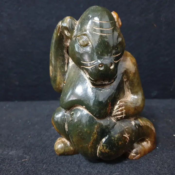 [BUNJANG] Excavated Huazhuan Jade Buffalo Figure / (수원만물)출토 화전옥 물소상