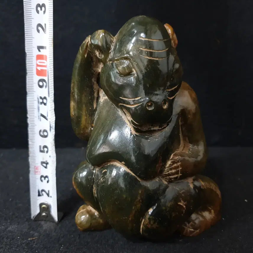 [BUNJANG] Excavated Huazhuan Jade Buffalo Figure / (수원만물)출토 화전옥 물소상