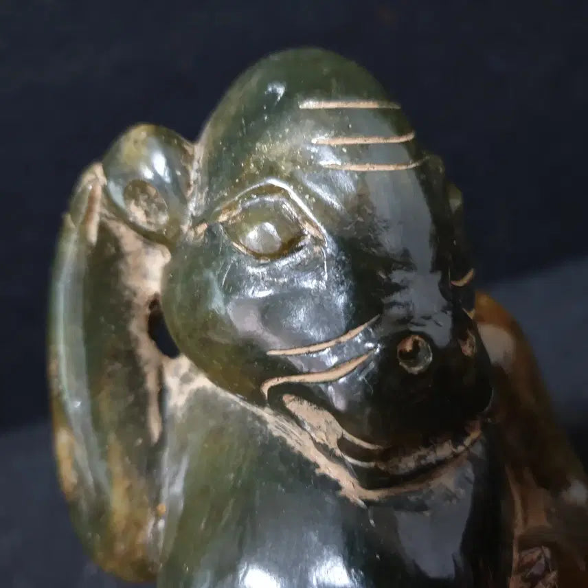 [BUNJANG] Excavated Huazhuan Jade Buffalo Figure / (수원만물)출토 화전옥 물소상
