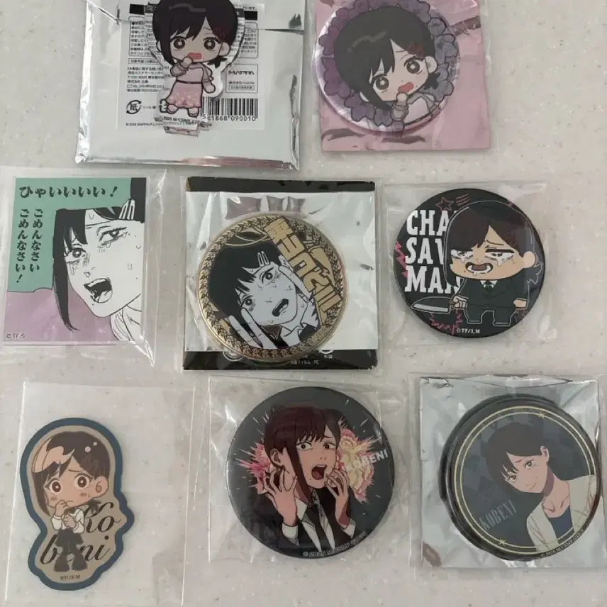 [BUNJANG] Chainsaw Man Kobeni Can Badge &amp; Acrylic Bundle Set / 체인소맨 코베니 캔뱃지&amp; 아크릴 일괄