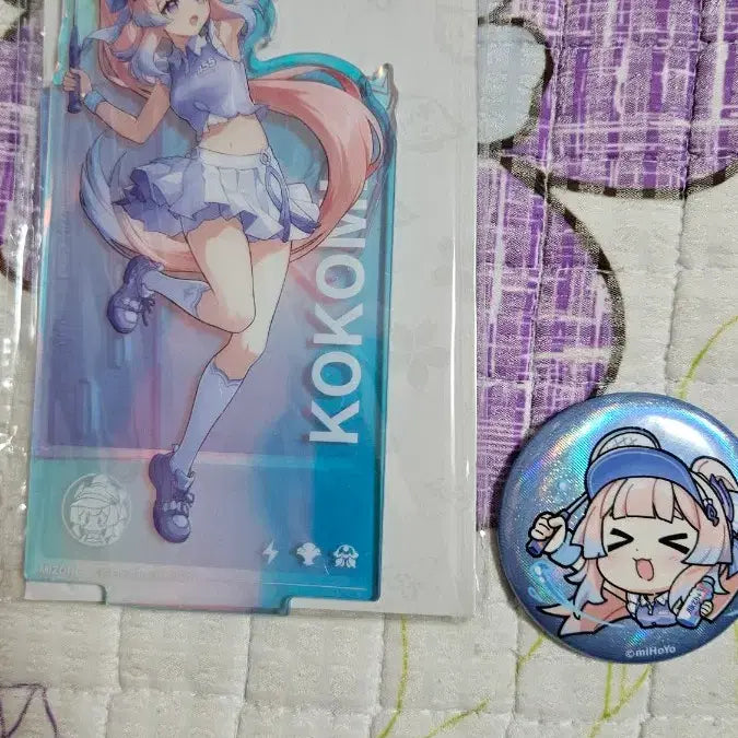 [BUNJANG] Genshin Impact Sangonomiya Kokomi Mizone Collaboration Acrylic Stand &amp; Can Badge / 원신 코코미 미즈원 mizone 콜라보 아크릴 스탠드 캔뱃지